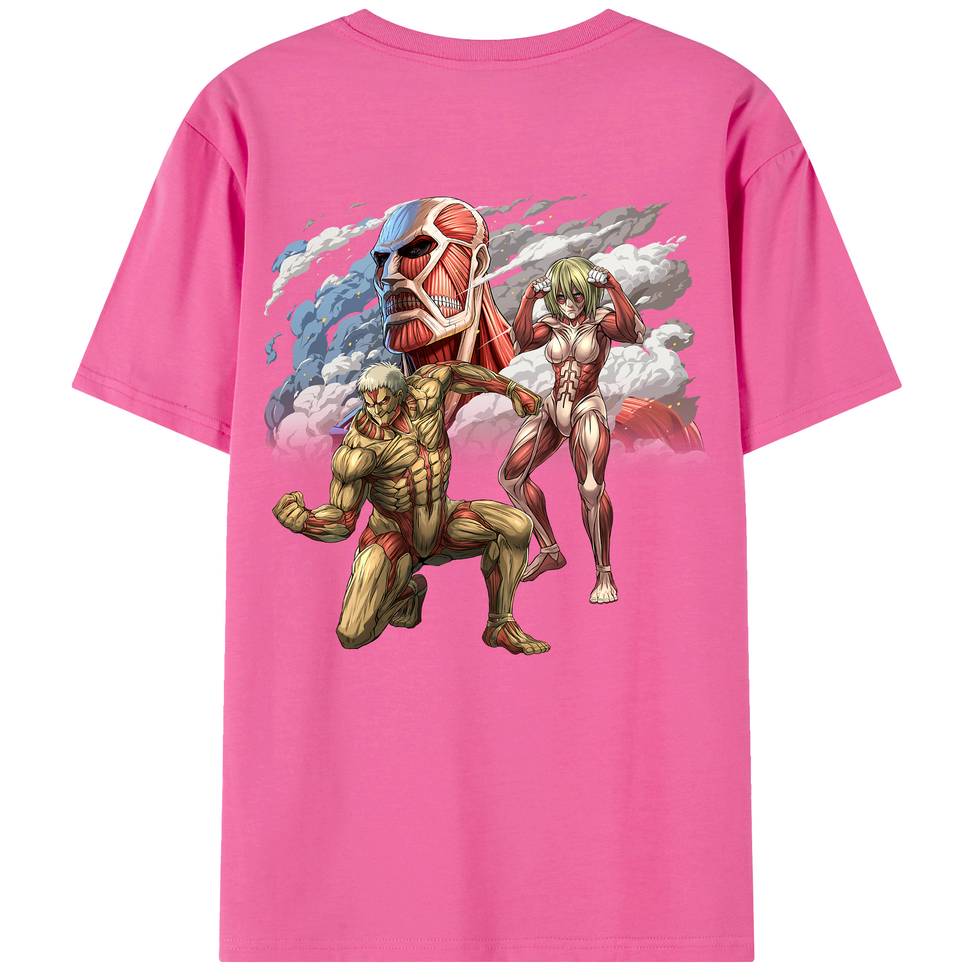 （画像用） 進撃の巨人 Attack on Titan レディース半袖Tシャツ(バックプリント)